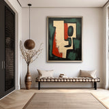 Large Black And Beige Minimalist Wall Painting Wabi Sabi Art Decor Black And Beige Abstract Art