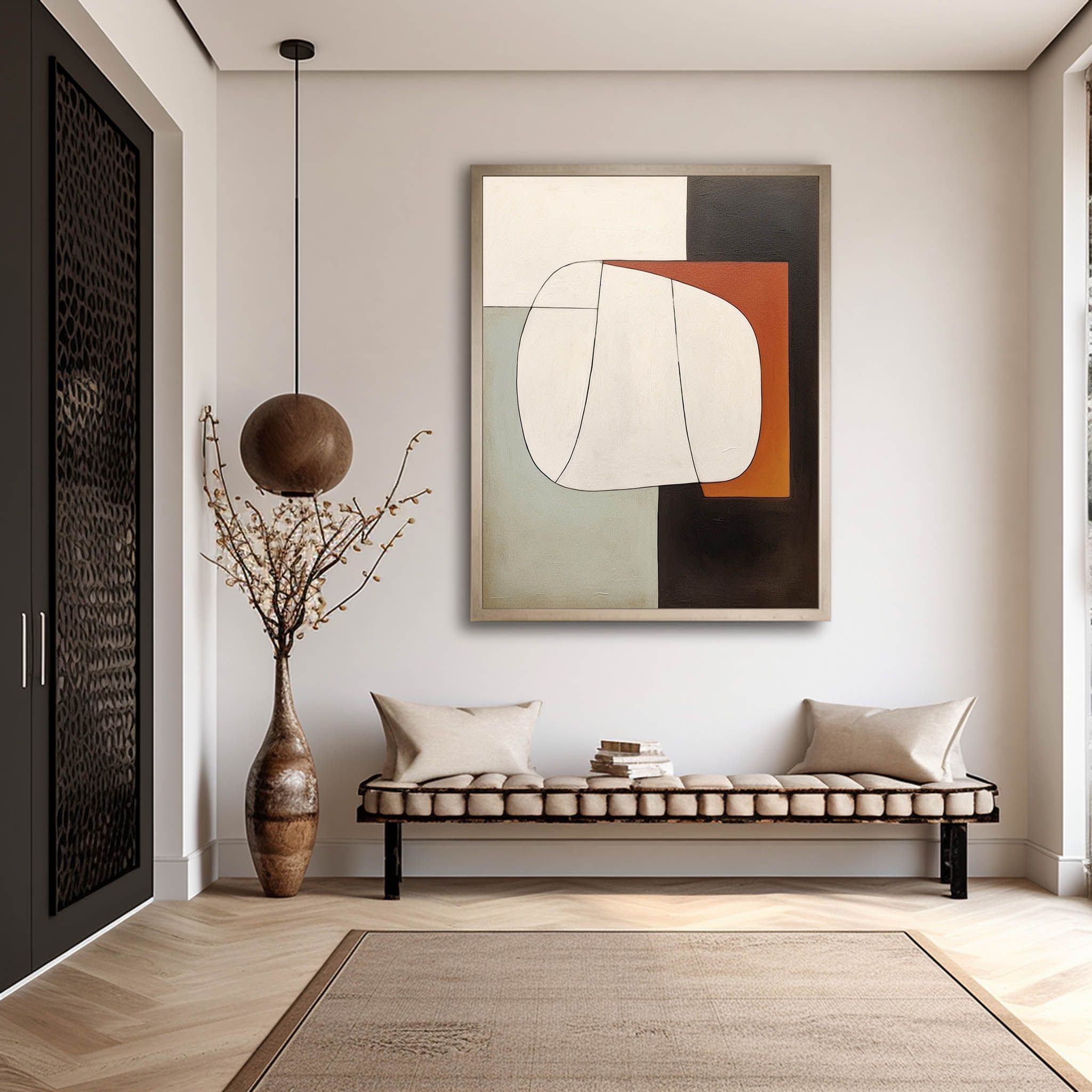Large Minimalist Wall Art Wabi Sabi Art Abstract Painting Contemporary Minimalist Wall Art for Sale
