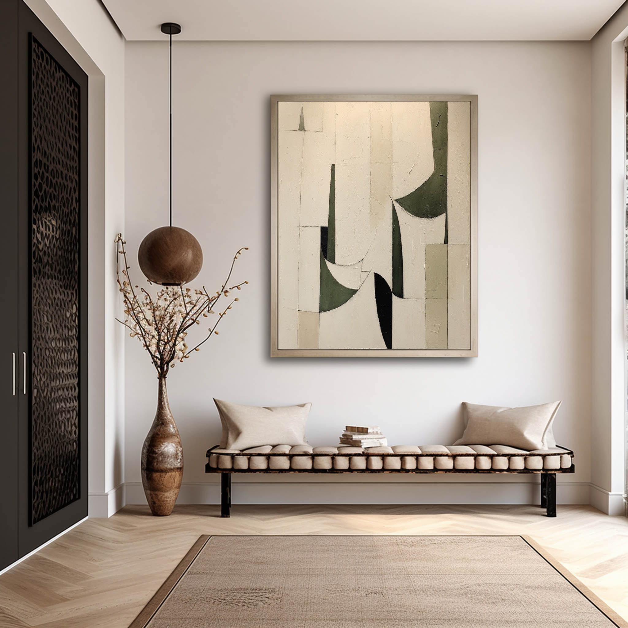 Wabi Sabi Art Canvas Large Beige Minimalist Wall Art Beige Abstract Texture Abstract Oil Painting