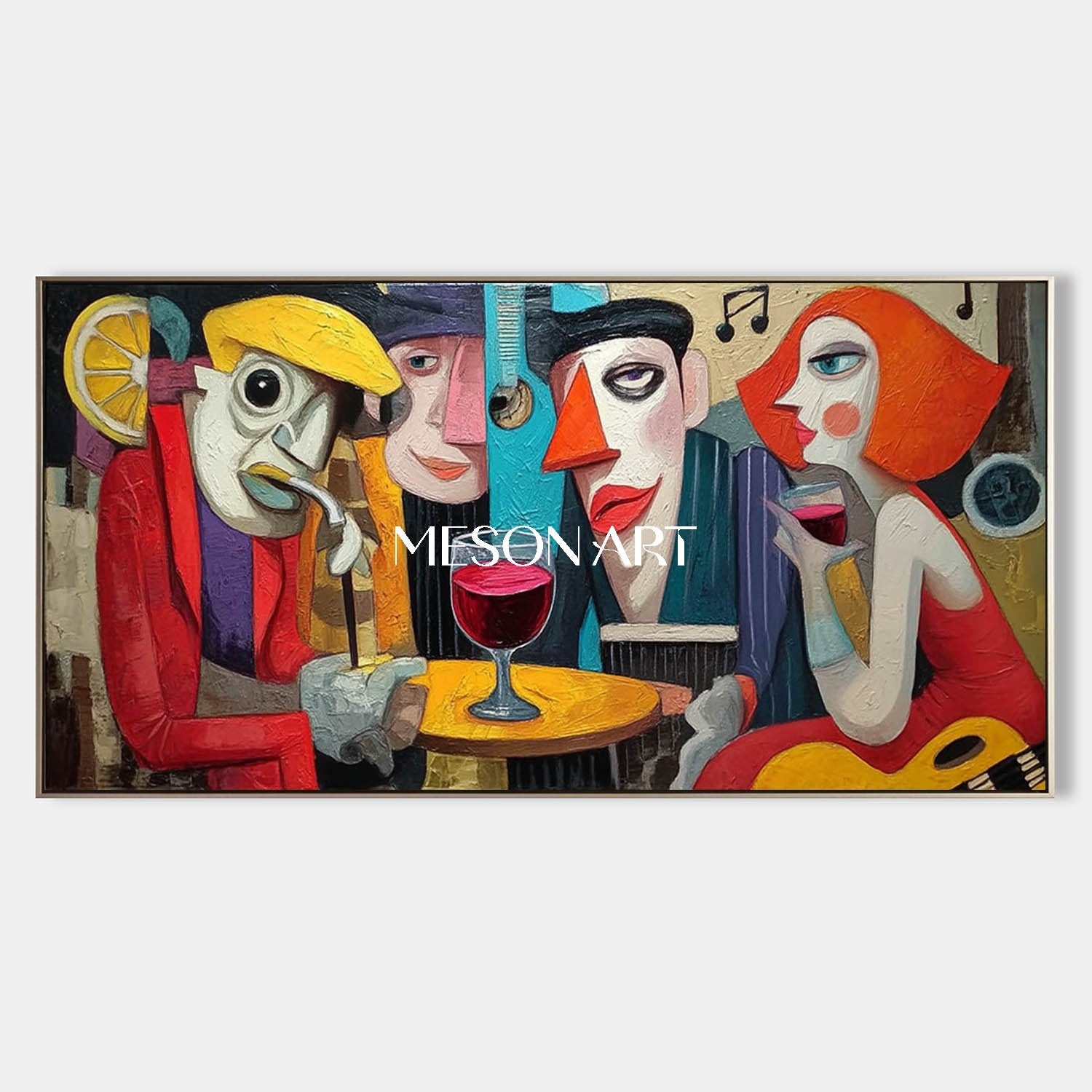 Shop Vibrant Pop Art Abstract Portrait for Creative Bedroom Decor