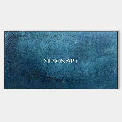 Large Blue Abstract Art Contemporary Blue Abstract Art Decor for Living Room