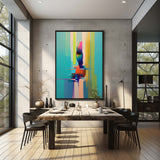 Abstract Palette Figure Painting Original Palette Art Office Wall Art Decorative Hanging Painting