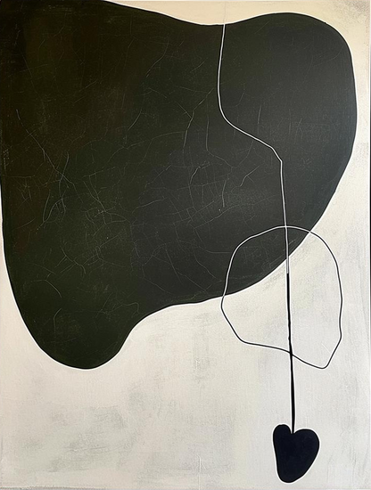 Brown and White Minimalist Art 3 Piece Set Wabi-Sabi Wall Art Brown and White Canvas Oil Paintings