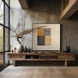 Beige Abstract Minimalist Wall Art Beige Abstract Texture Canvas Painting Wabi Sabi Wall Art Decor