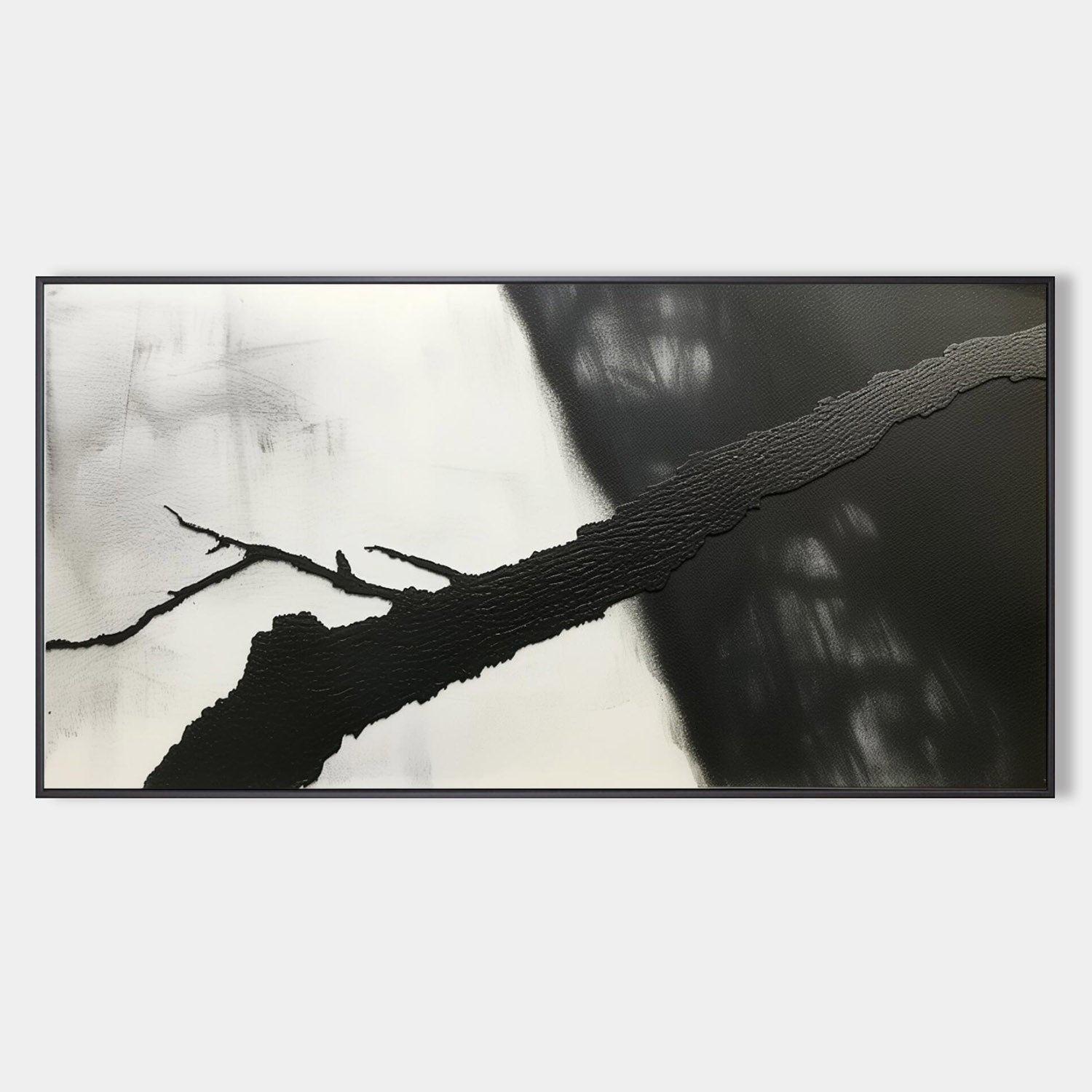 Large 3D Black and White Minimalist Abstract Texture Art for Sale Black and White Abstract Wall Art Decor