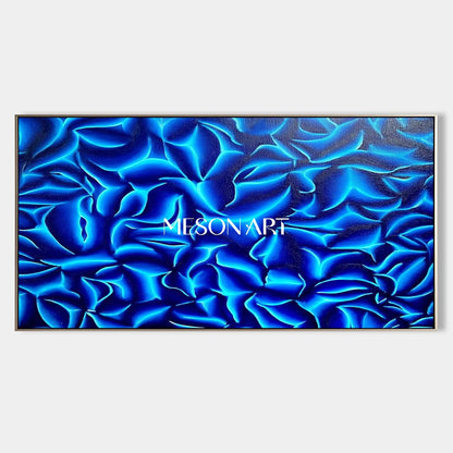 Order Original Abstract Blue Artwork for Contemporary Wall Art Decor