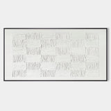 Large White Textured Painting White Textured Art Canvas White Plaster Canvas Painting Wabi Sabi Art