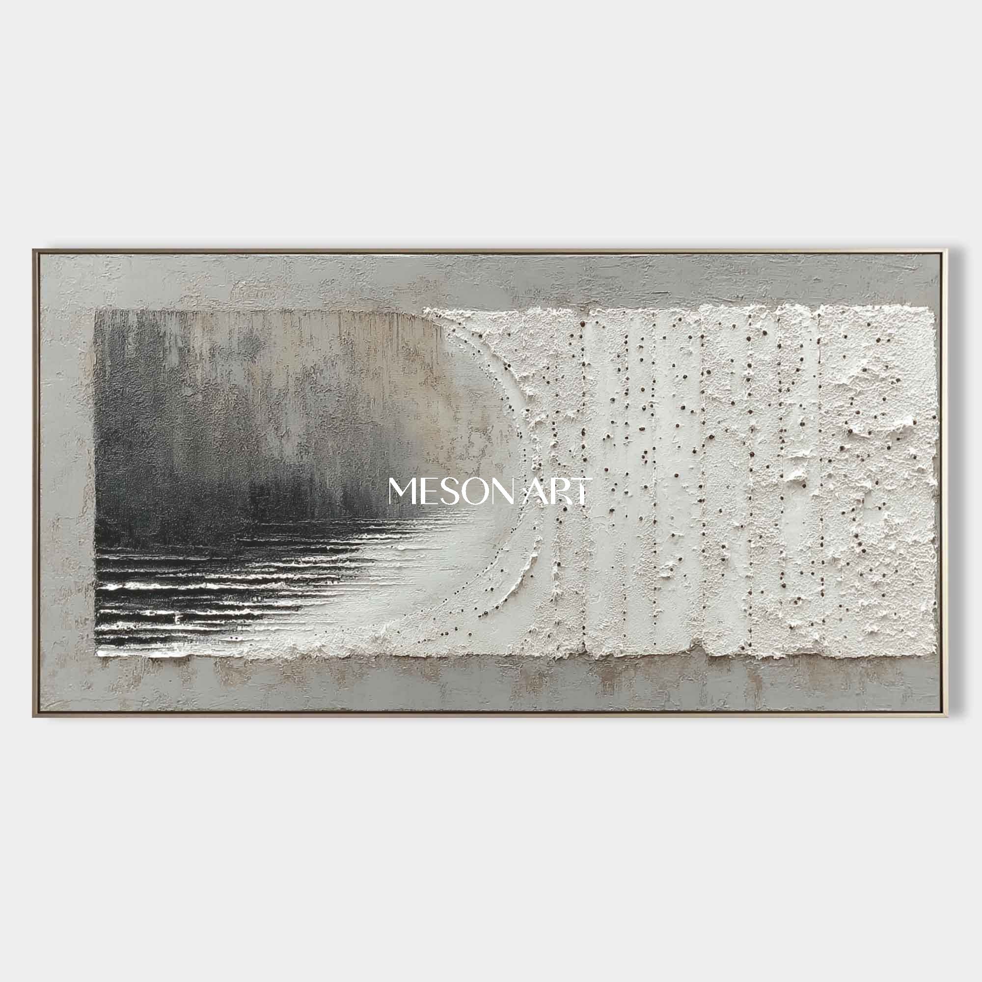 Wabi-Sabi Modern Minimalist Wall Art Heavy Impasto Neutral Painting