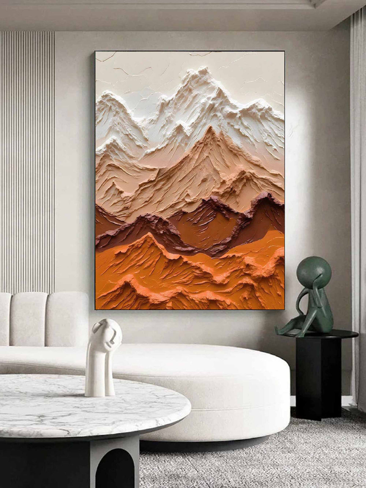 Heavy Textured Acrylic Landscape Painting 3D Landscape Canvas Art ...