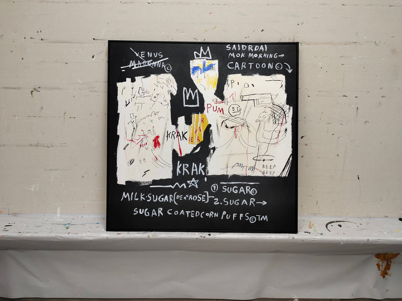 Basquiat“A Panel of Experts” Basquiat Painting Basquiat Artwork Basquiat Custom Art Basquiat Pop art