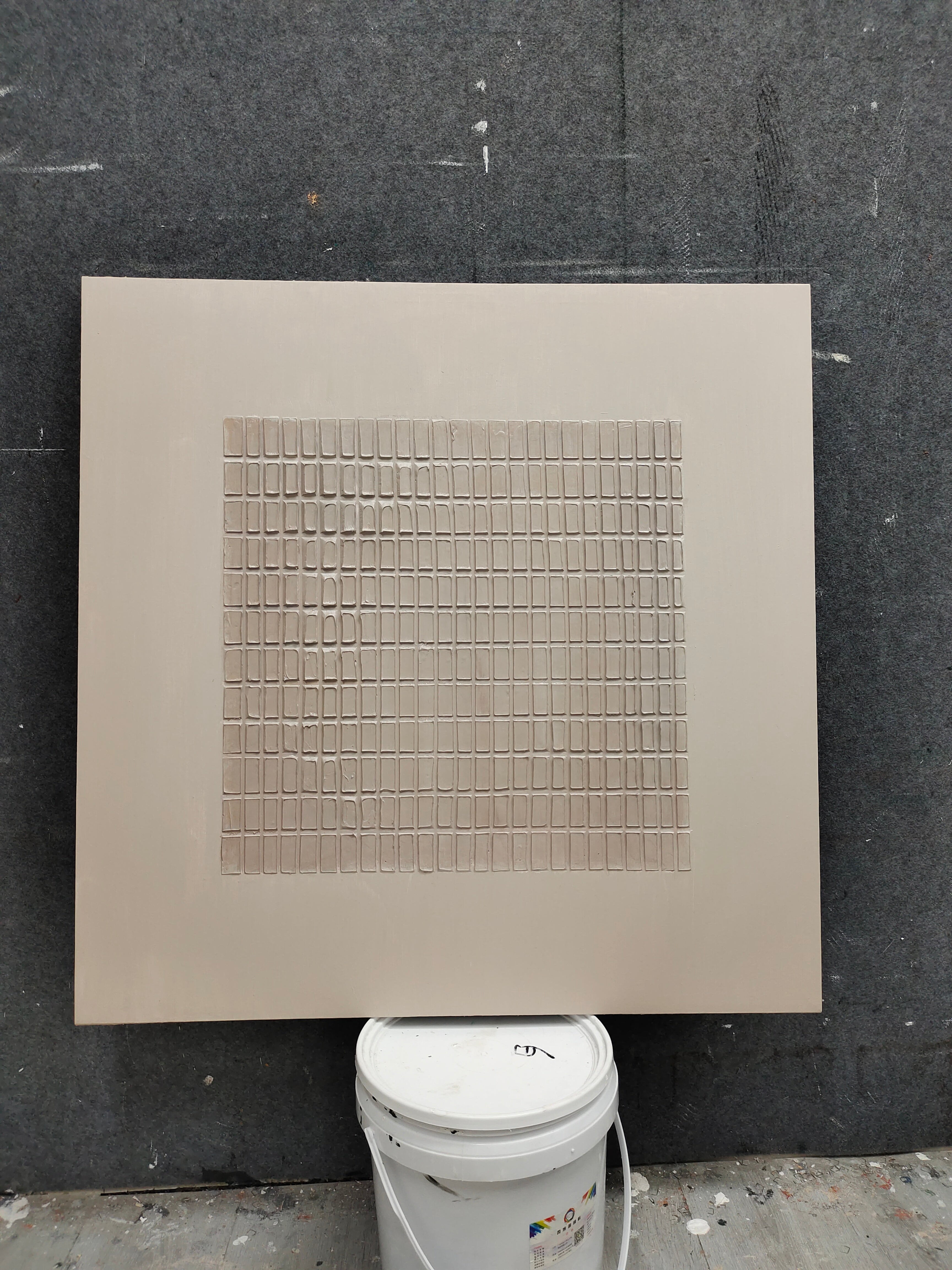 3D Beige Textured Abstract Canvas Art For Sale Wabi Sabi Wall Art White Thick Acrylic Paintings