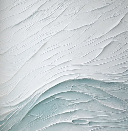 Navy Blue Sea Texture Painting Navy Blue Minimalistic Canvas Wall Art Navy Blue Abstract Oil Painting