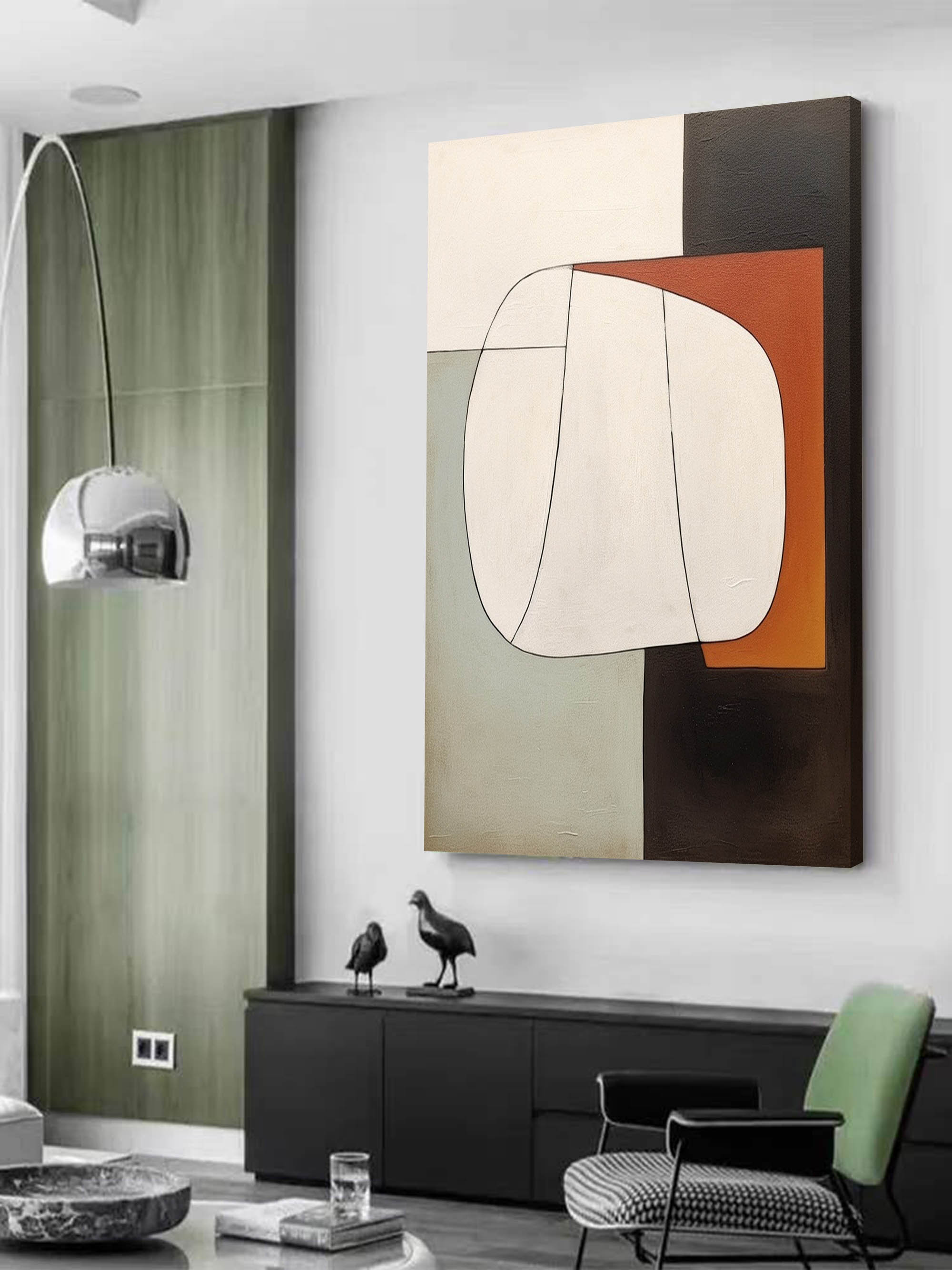 Large Minimalist Wall Art Wabi Sabi Art Abstract Painting Contemporary Minimalist Wall Art for Sale