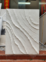Large White 3D Abstract Art Plaster Wall Art Minimalist Art Textured Acrylic Canvas Painting on sale