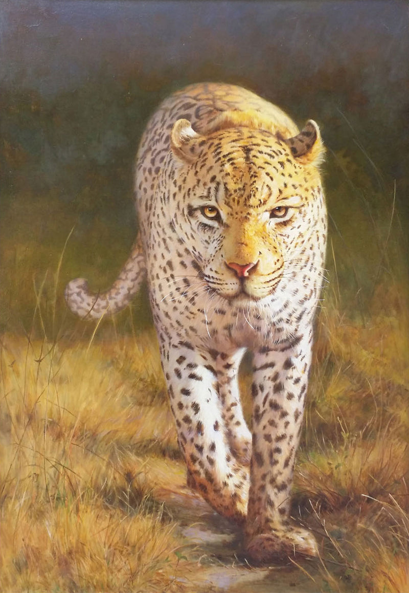 Realistic Cheetah Oil Painting Hyper-Realistic Cheetah Art Cheetah Portrait Canvas Wall Art