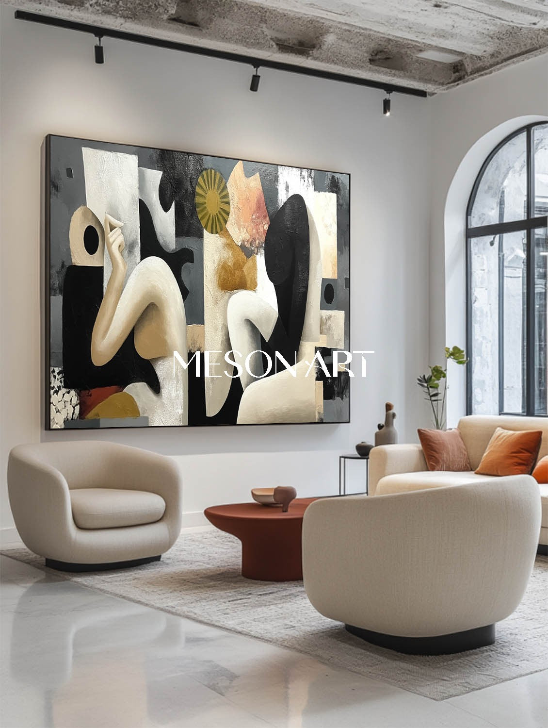 Buy Minimalist Abstract Art Geometric Shapes for Elegant Living Spaces