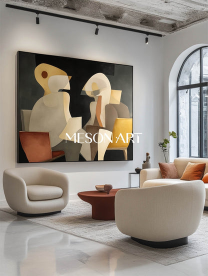 Shop Abstract Minimalist Modern Art Living Room or Bedroom Wall Decor