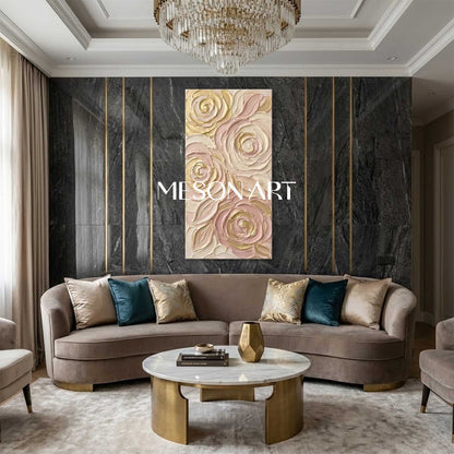 石膏アートテクスチャーペインティング #SG579