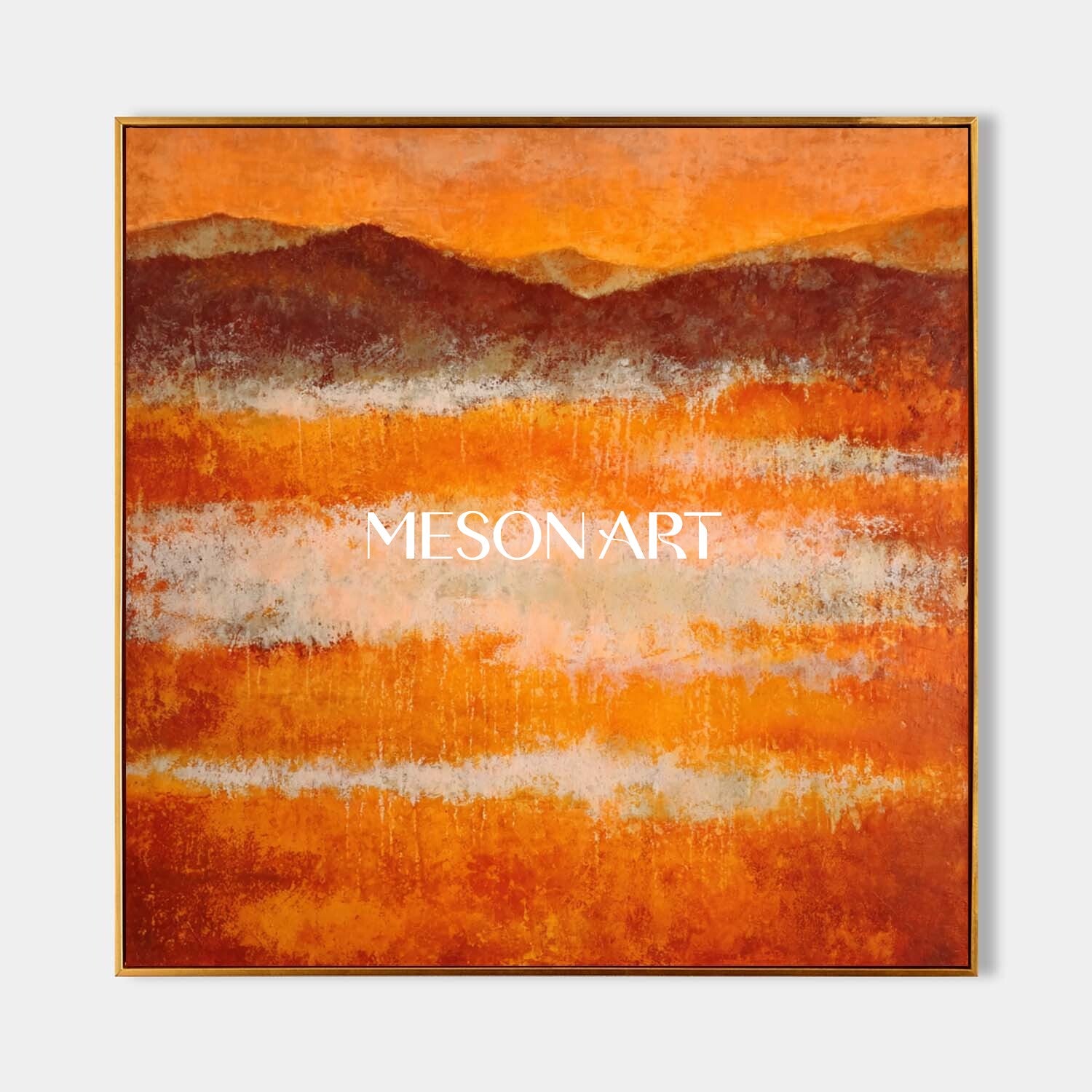 Fall Art Wall Decor Abstract Autumn Colors Canvas for Modern Decor