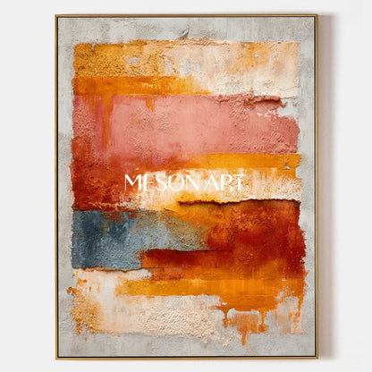 Fall Home Decor Wall Art Oversized Autumn Colors Abstract Painting