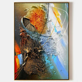3D Colorful Abstract Art Color Textured Acrylic Painting Textured Wall Art Colorful Home Wall Decor