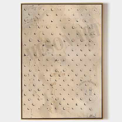 3D Earthy Minimalist Abstract Canvas Art Earthy Minimalist Textured Painting Wabi-Sabi Wall Art