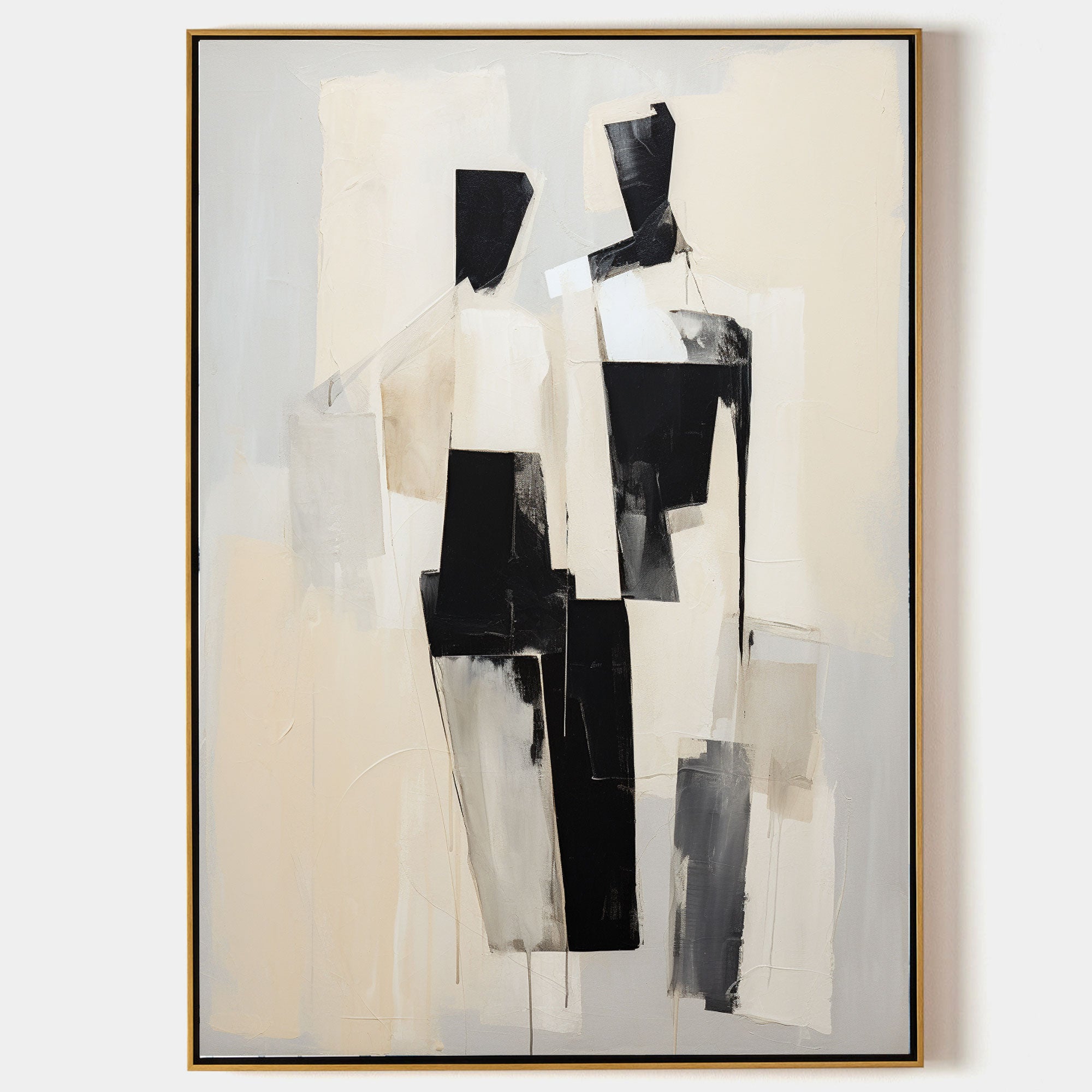 Beige Abstract Beige Abstract Art on Canvas Beige Abstract Texture Wall Painting ...