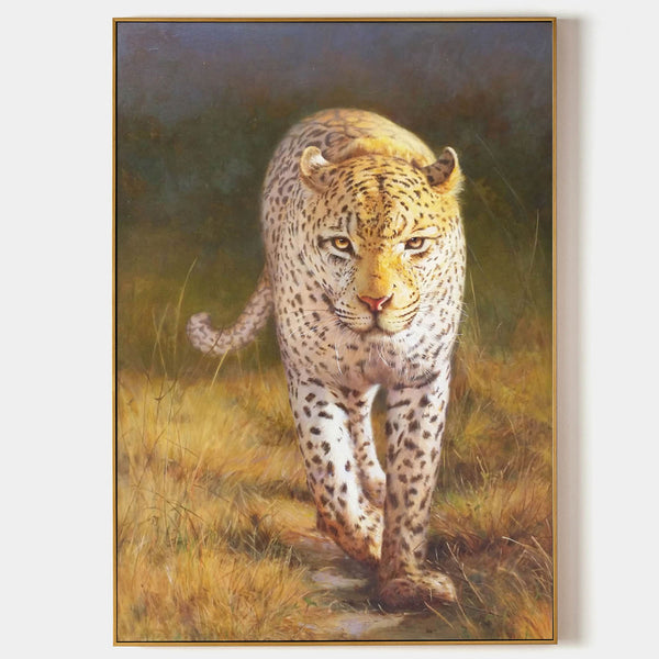 Realistic Cheetah Oil Painting Hyper-Realistic Cheetah Art Cheetah Portrait Canvas Wall Art