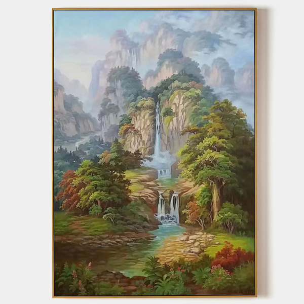 Hyperrealistic Landscape Oil Painting Hyperrealistic Landscape Canvas Wall Art Decor Landscape Art for Sale
