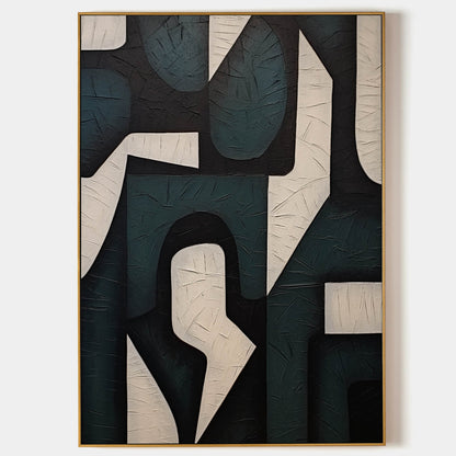 Large White And Green Textured Painting Wabi Sabi Wall Art White And Green Minimalist Art Decor