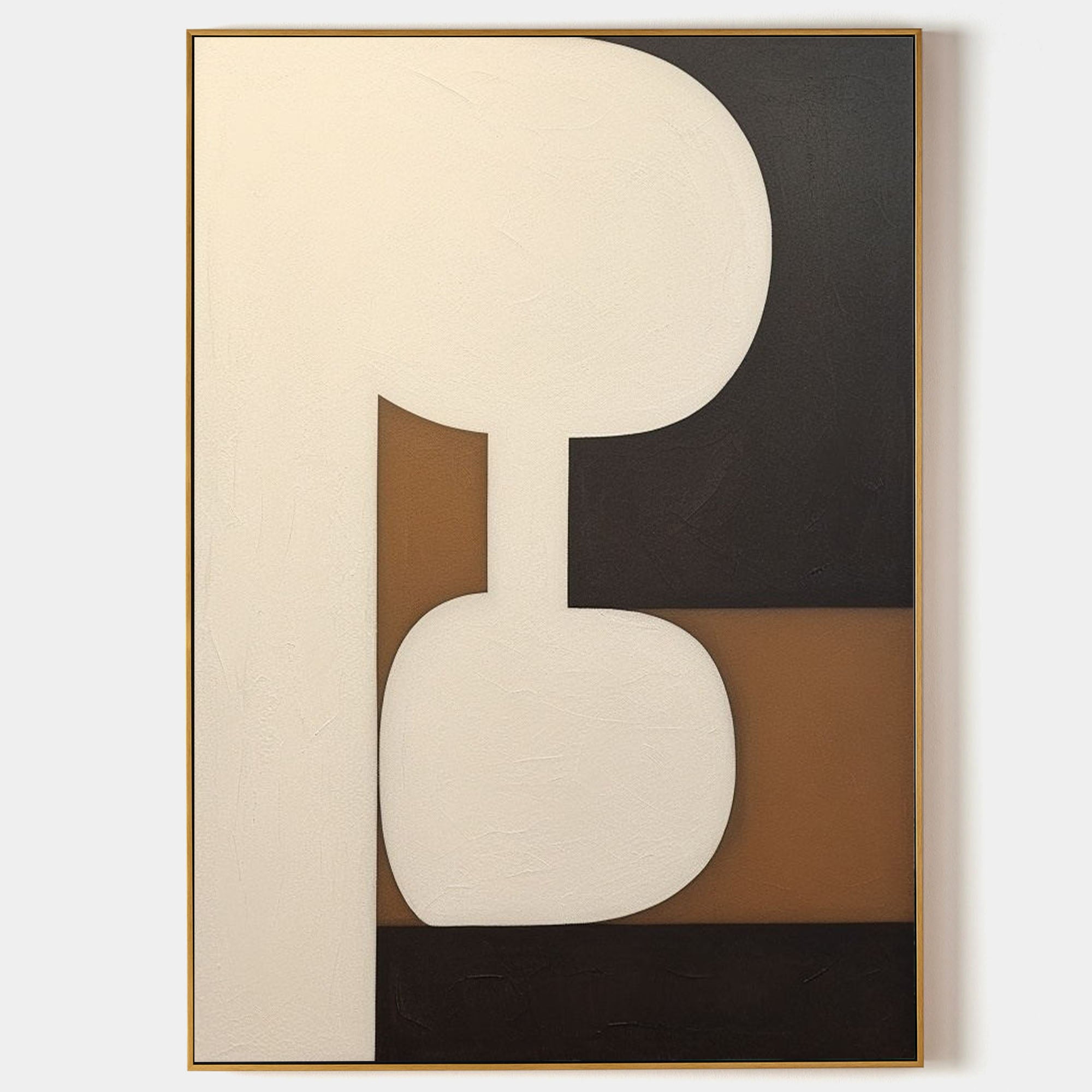 Beige Abstract Art Canvas Large Beige Minimalist Wall Art Decoration Beige Minimalist Oil Painting
