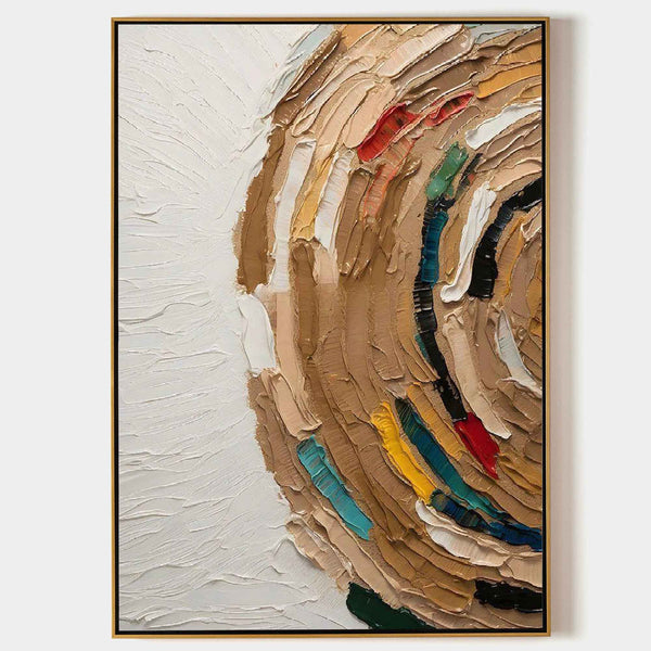 Thick Oil Painting Decor 3D Abstract Canvas Art Palette Knife Painting Texture Abstract Wall Art