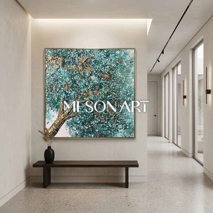 Contemporary Cubist Abstract Painting With Geometric Shapes And Neutral Tones For Modern Home Decor