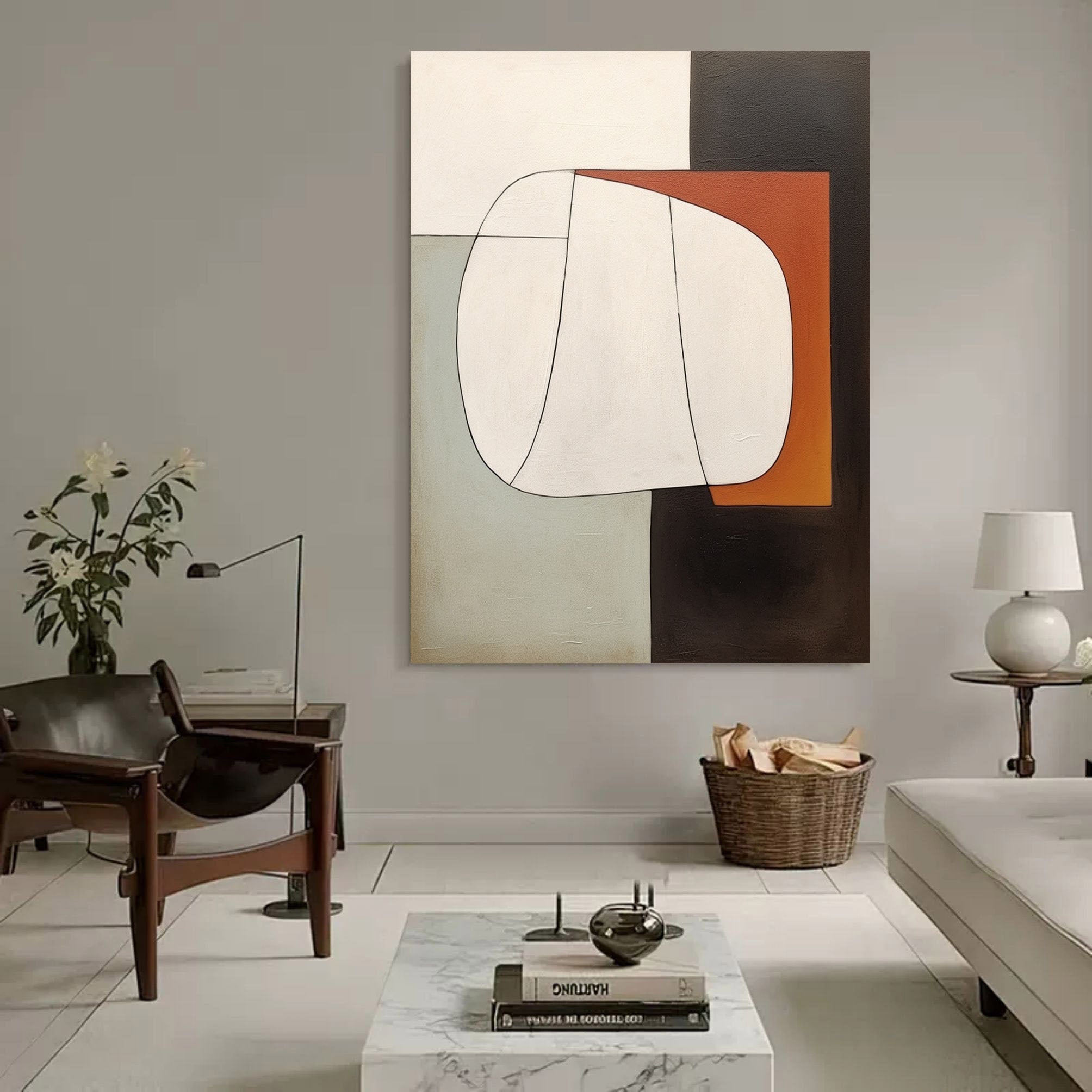 Large Minimalist Wall Art Wabi Sabi Art Abstract Painting Contemporary Minimalist Wall Art for Sale