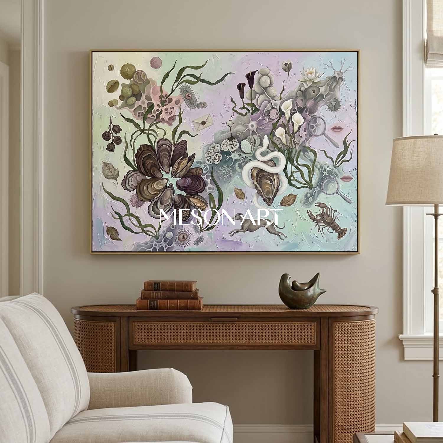 Commission Biological Biological Oil Painting Unique Hand Painted Art