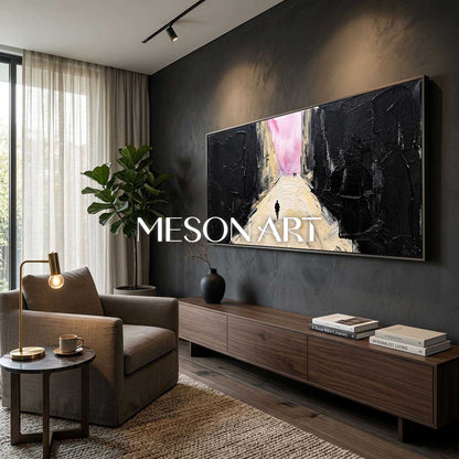 Colorful Pop Art Painting With Geometric Shapes For Modern Living Room Decor