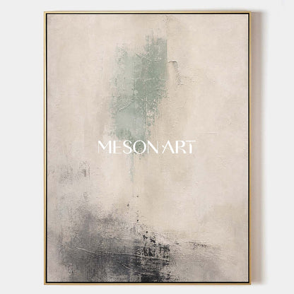 Wabi Sabi Abstract Canvas Art With Soft Textured Brushwork For Modern Living Spaces