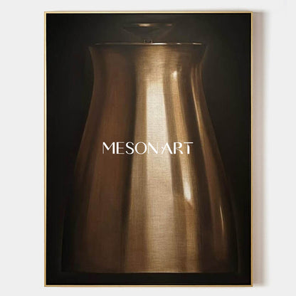 Hyperrealism Kettle Painting Hyperrealism Kettle Canvas Art Realistic Kettle Wall Art Decoration