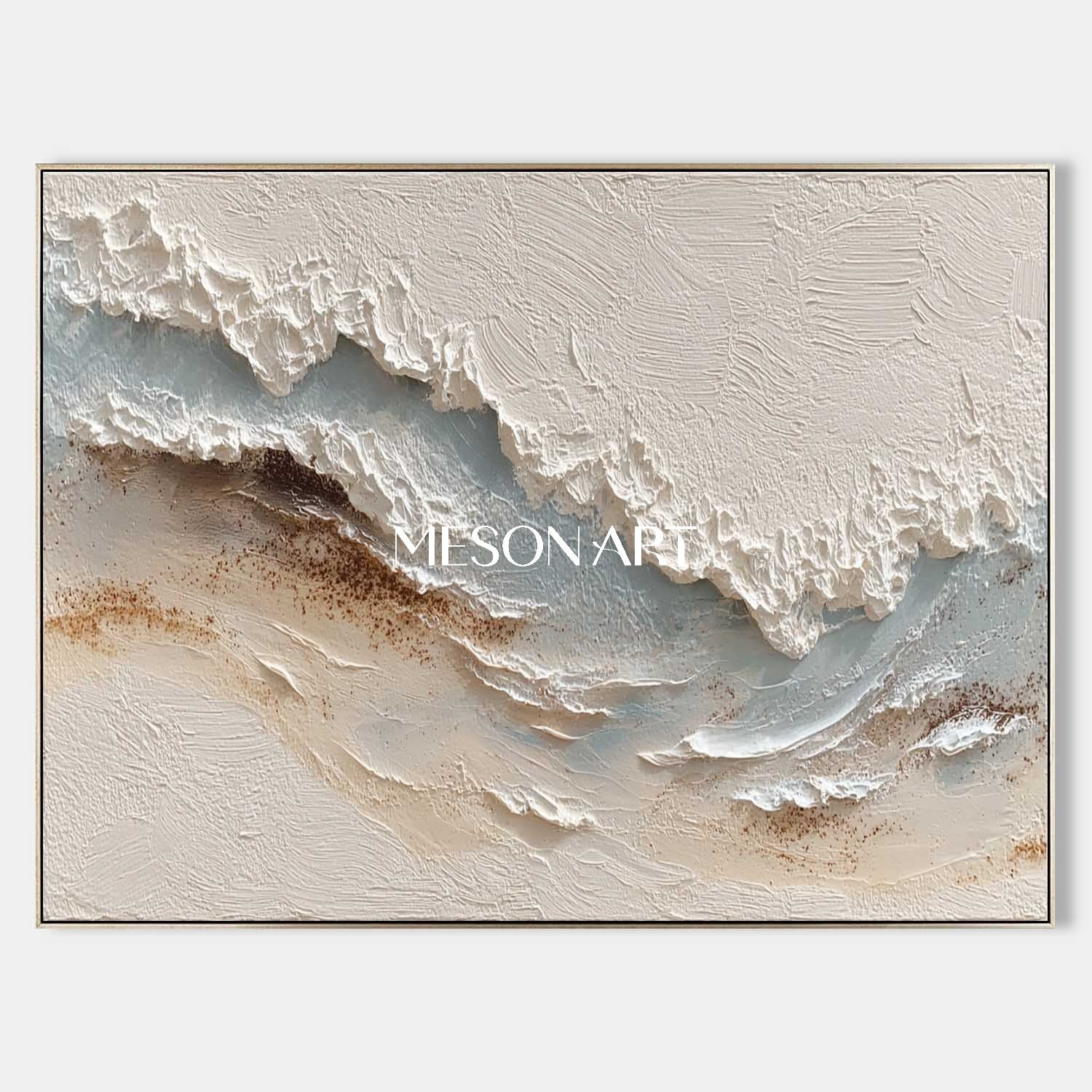 Large White Ocean Wave Texture Wall Mural Living Room Wave Wall Decor