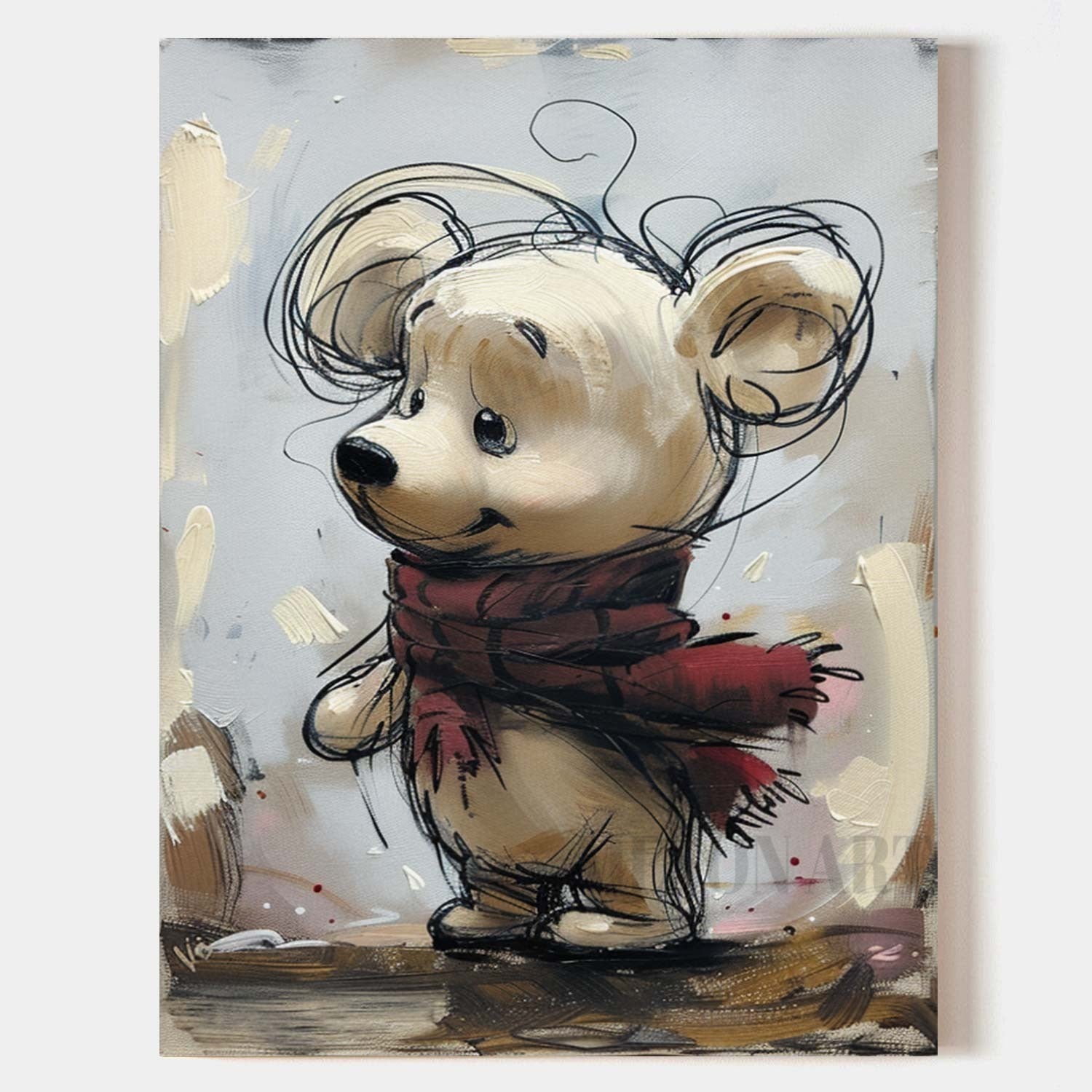 Winnie the Pooh Canvas Wall Art Winnie the Pooh Canvas Art for Sale Winnie the Pooh Graffiti Art