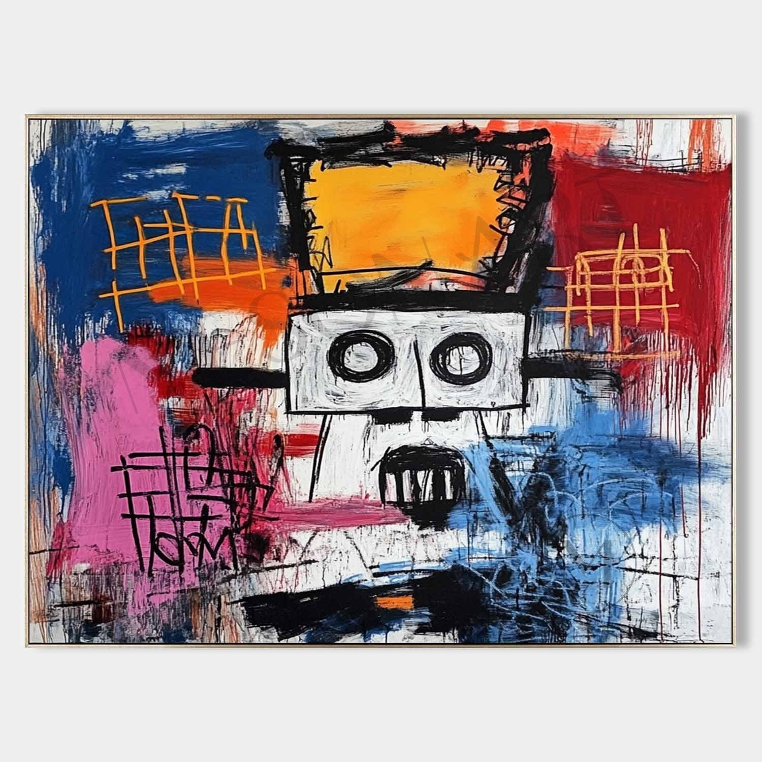 Cool Abstract Graffiti Art Canvas Cool Abstract Wall Decor Painting Cool Portrait Abstract Art