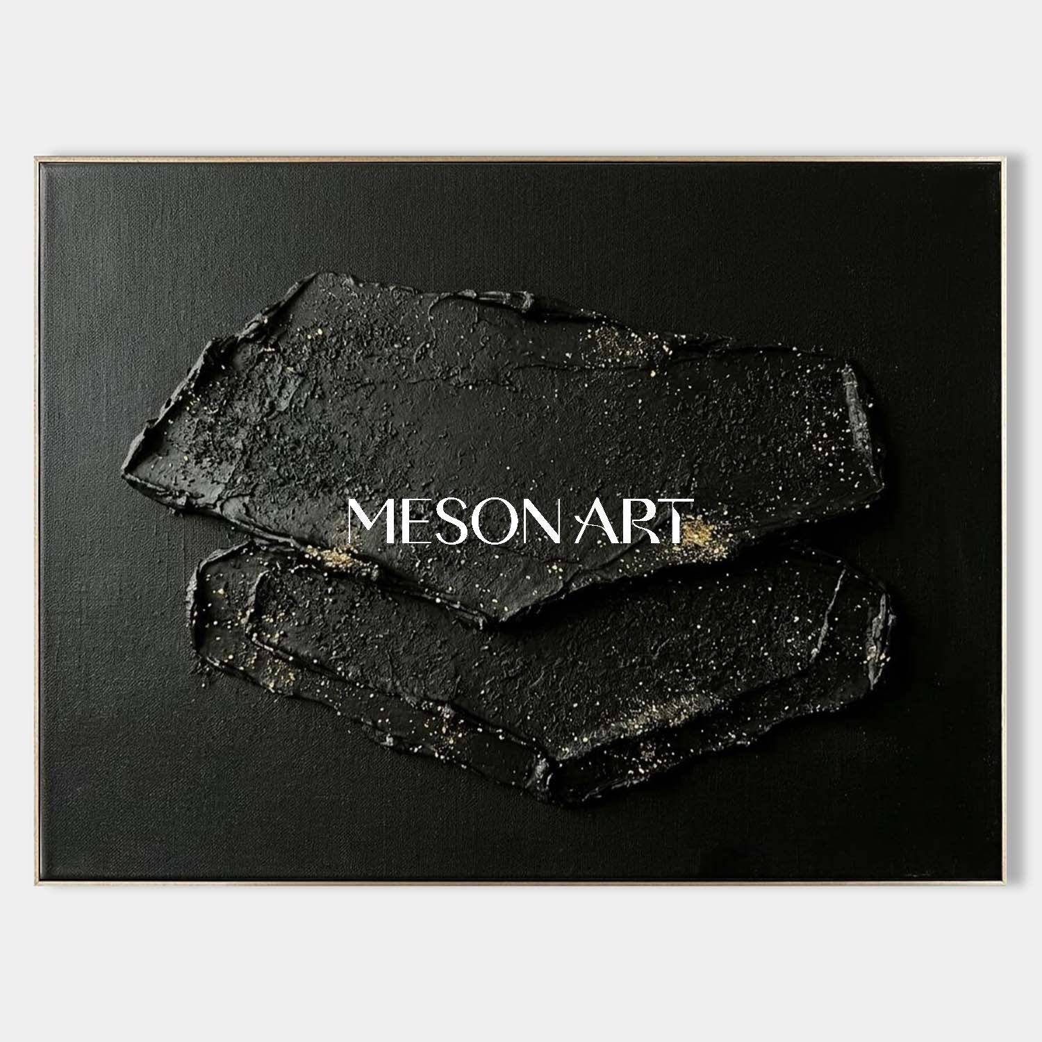 Minimalist Black Art, Wabi-Sabi Wall Decor, Dark Aesthetic Canvas, Modern Abstract Luxury.