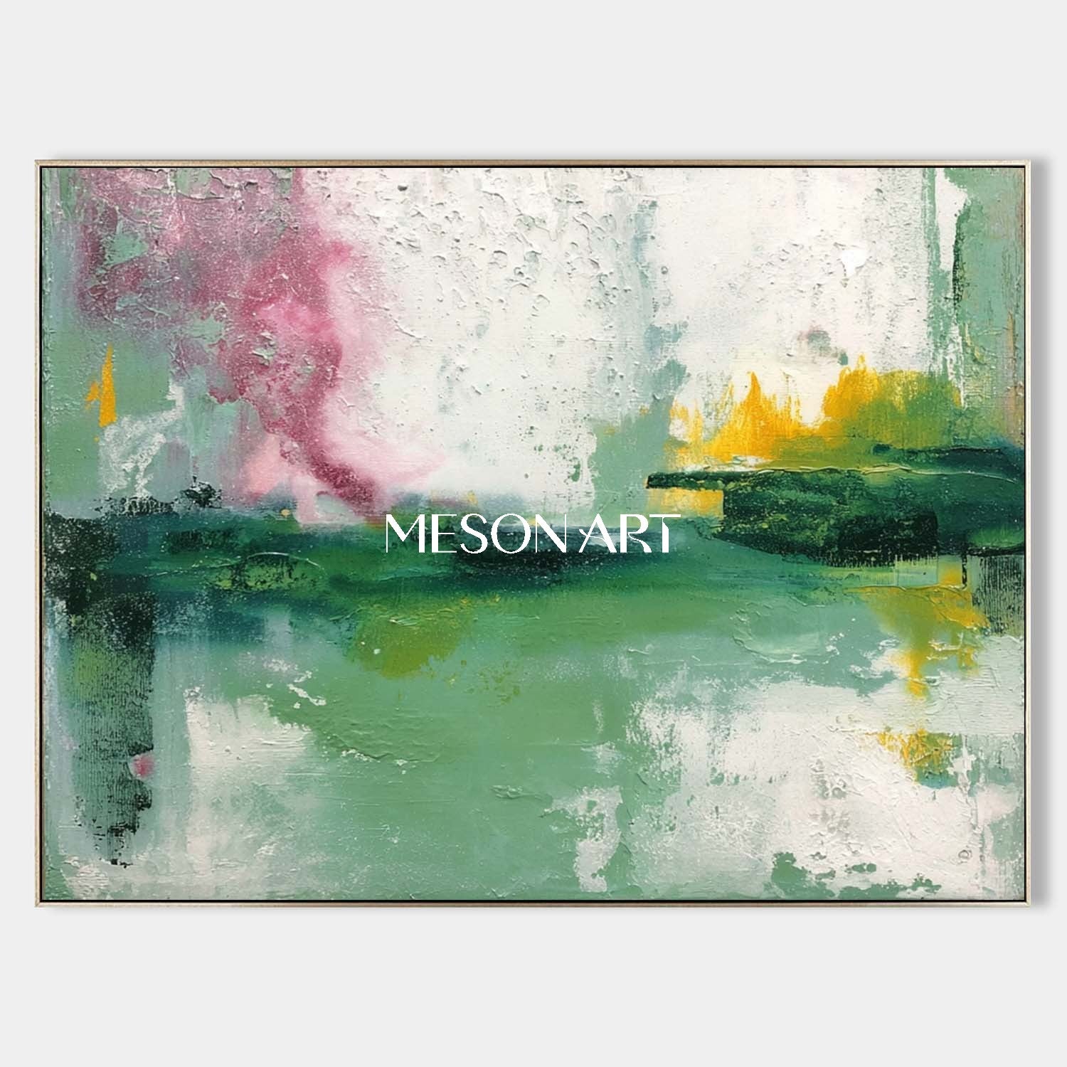 White and Green Abstract Paintings for Sale Dining Room White and Green Wall Art Decor