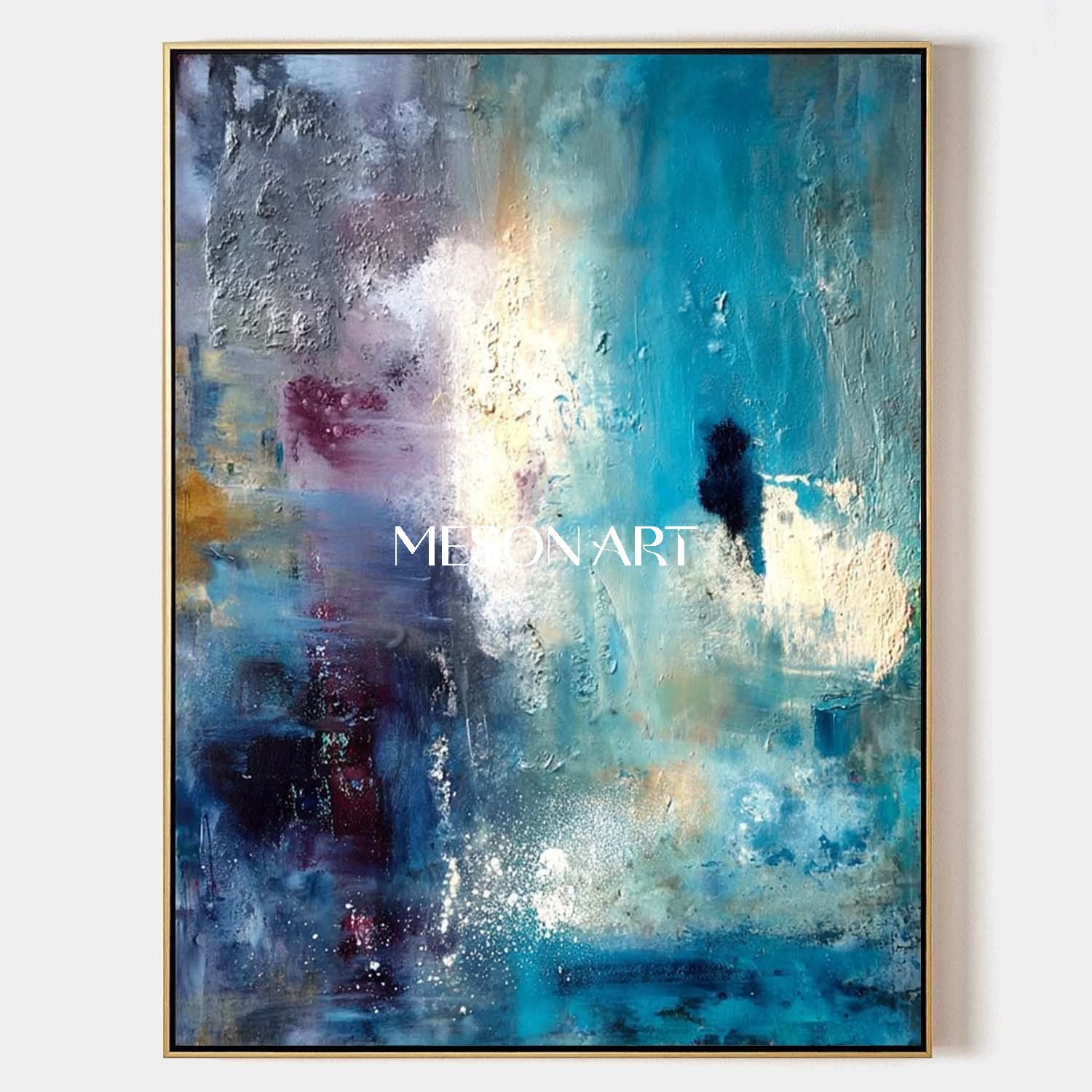 Blue Abstract Art for Sale Blue Abstract Canvas Living Room Wall Painting