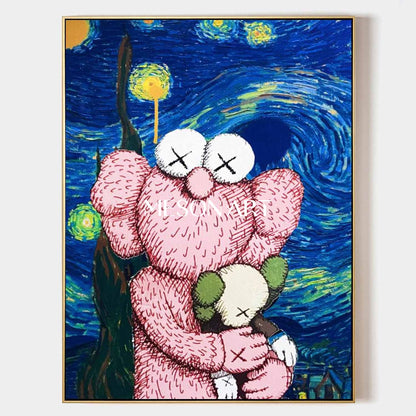 Kwas Pop Art for Sale Van Gogh Starry Sky Modern Canvas Wall Art Decoration Painting