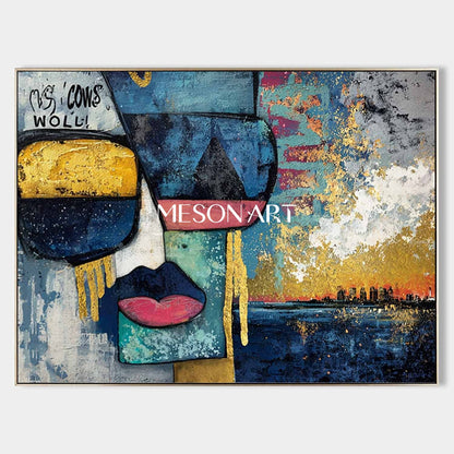 Large Modern Picasso Pop Wall Art Decor for Sale Picasso Style Paintings Picasso Abstract Canvas Art