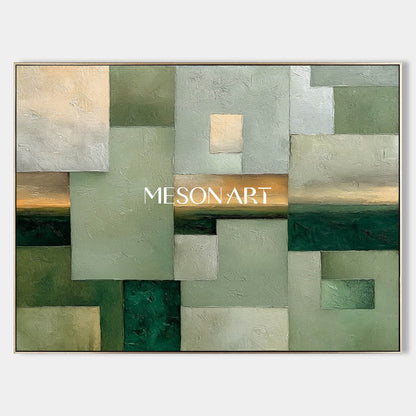 Wabi-sabi wall art brown abstract landscape painting nature canvas wall art decor for sale