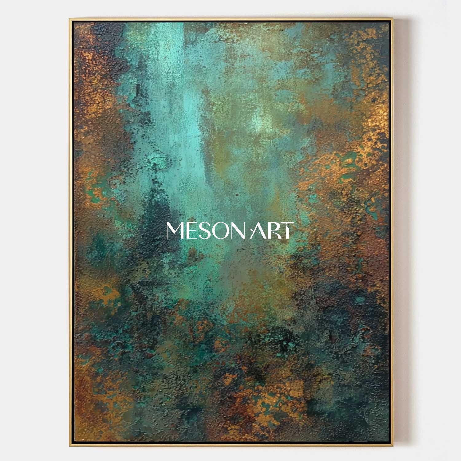 Bronze Abstract Canvas Art for Sale Bronze Living Room Wall Decor