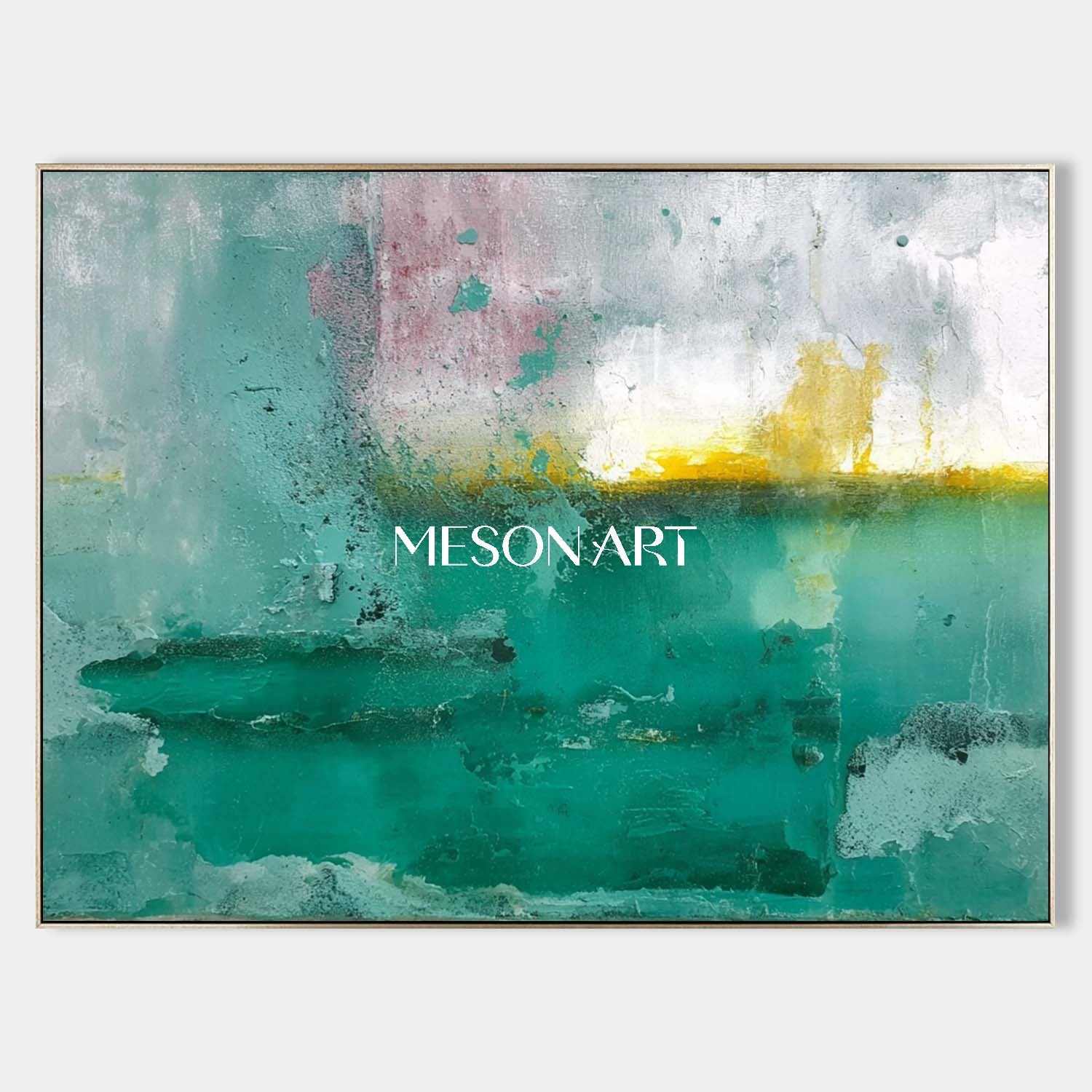 Buy Green Abstract Art Fireplace Sage Green Canvas Wall Decor Painting