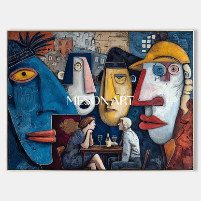 Pop Art Painting – Colorful Canvas for Dining Room and Restaurant Walls